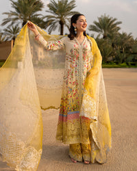 Faiza Saqlain | AYA - Unstitched Luxury Lawn '26 | Arta by Faiza Saqlain - Designer Dress  - Type : Ladies Clothes - Available at Libayah - 100% Original 