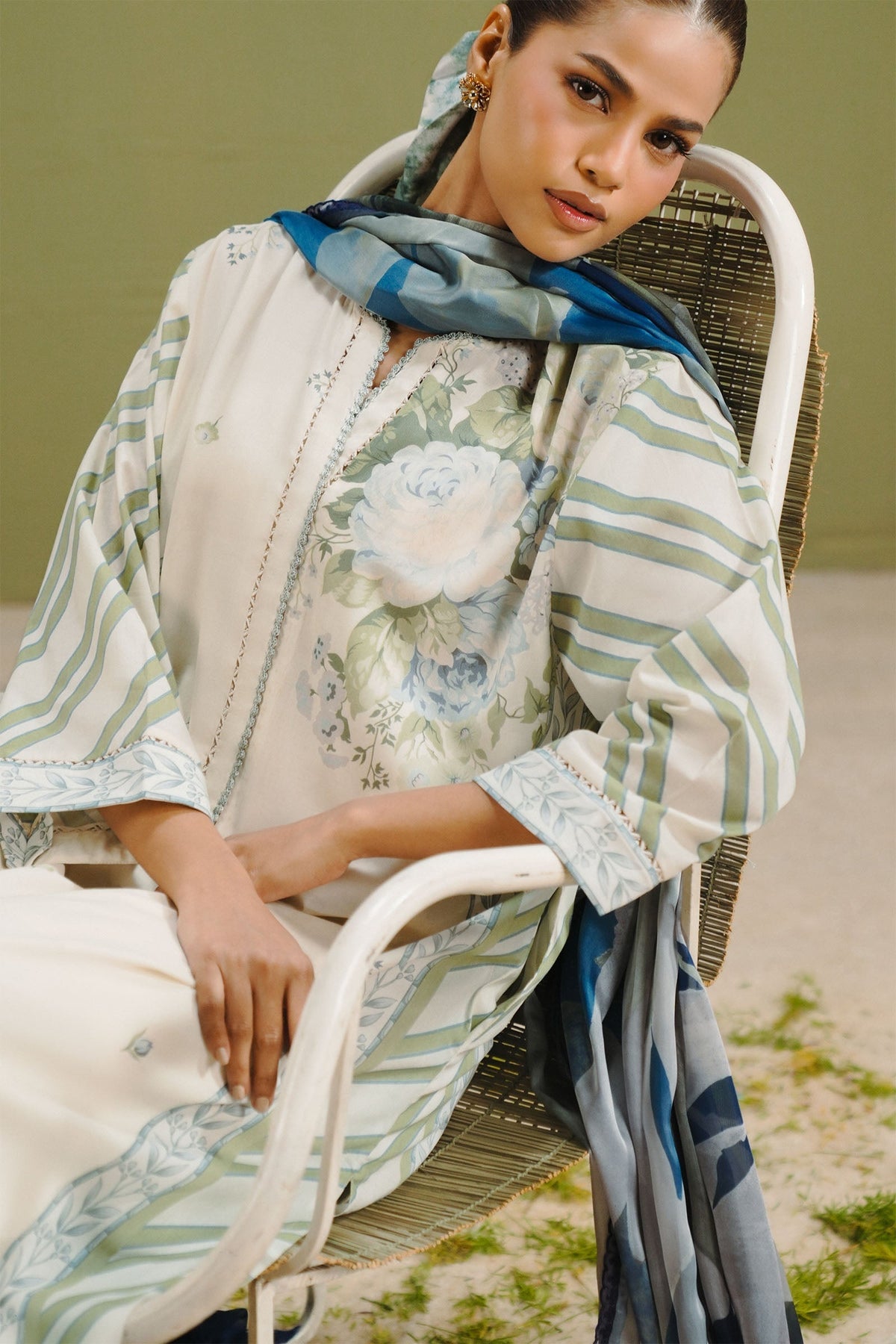 Zara Shahjahan | Coco Prints 26 | Zeya-1B - Designer Dress - Type : Ladies Clothes - Available at Libayah - 100% Original
