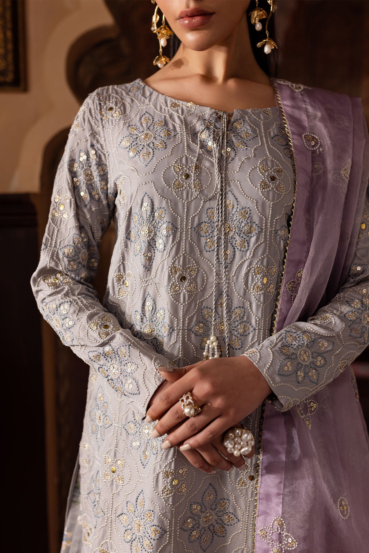 Nureh | Nur Mahal | NE-142 by Nureh - Designer Dress - Type : Ladies Clothes - Available at Libayah - 100% Original 