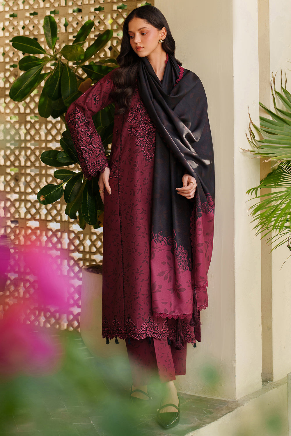 Farasha | Meline Premium Viscose 25 | Sable Bloom by Farasha - Designer Dress  - Type : Ladies Clothes - Available at Libayah - 100% Original 