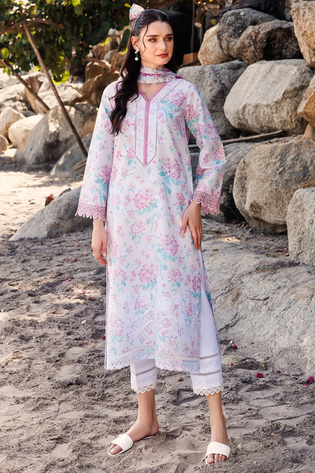 Farasha | Printed Essentials | Blossom Mist by Farasha - Designer Dress - Type: Ladies Clothes - Available at Libayah - 100% Original