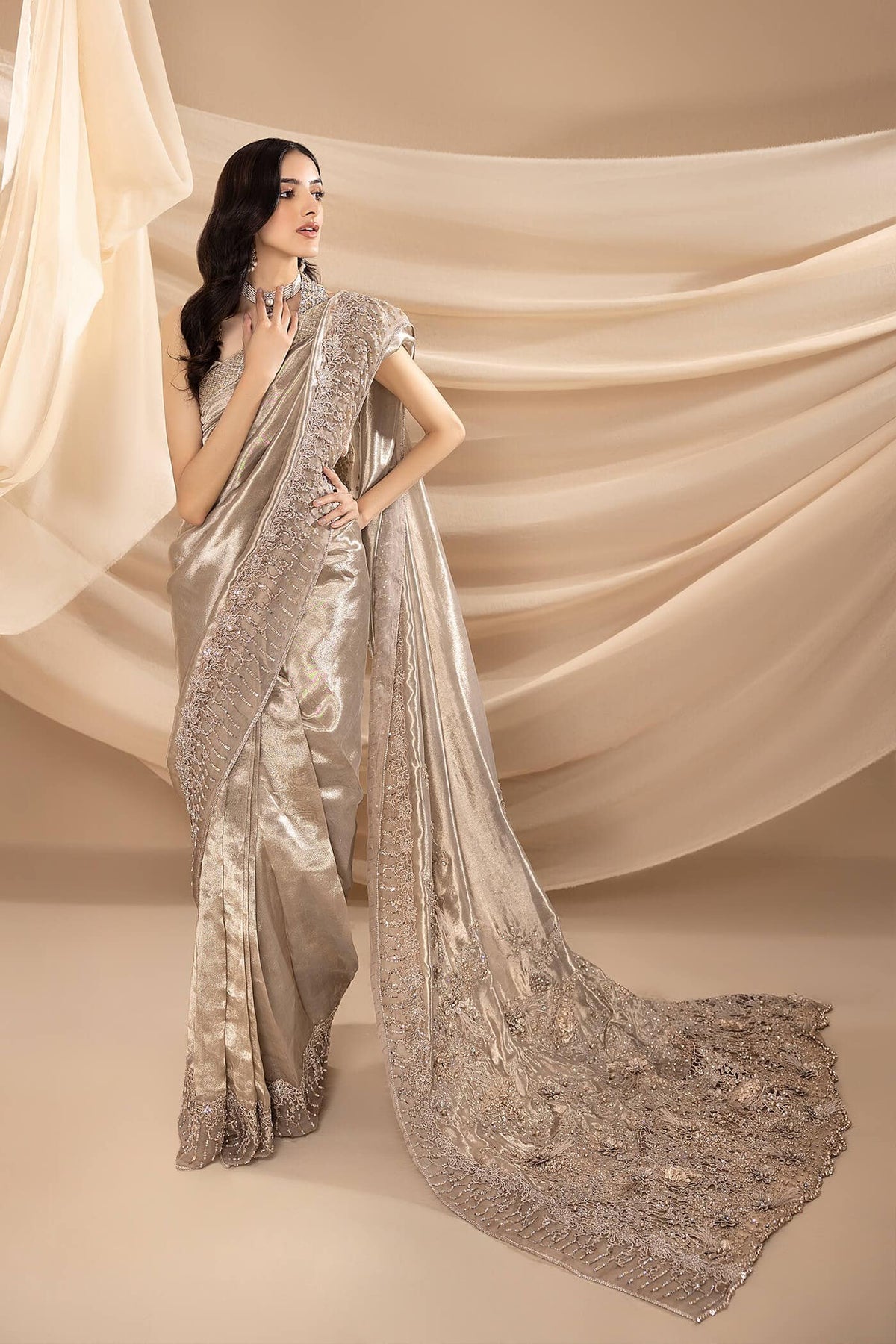 Nilofer Shahid | Shama e Mehfil | Atish e Ghalib by Nilofer Shahid - Designer Dress  - Type : Ladies Clothes - Available at Libayah - 100% Original 