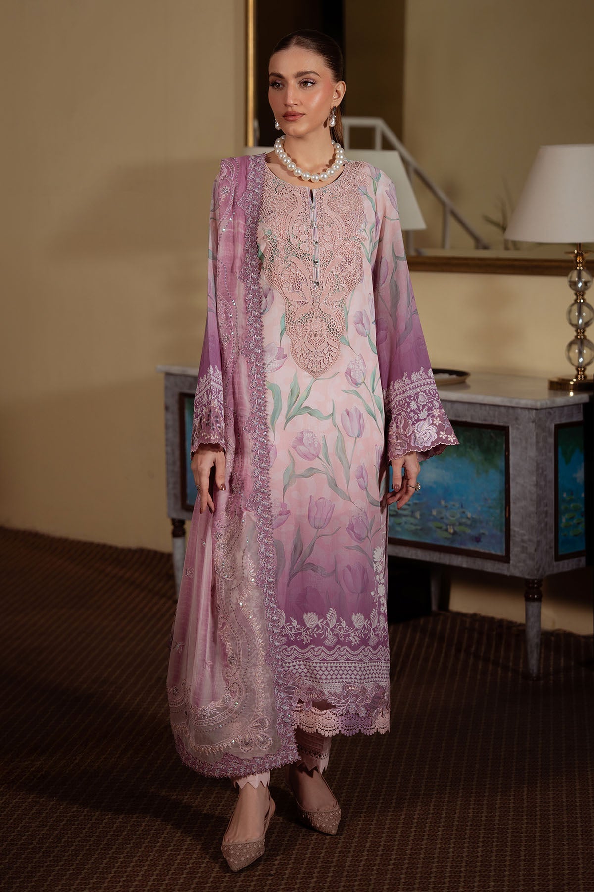 Nureh | Swiss Lawn | NS-159 by Nureh - Designer Dress  - Type : Ladies Clothes - Available at Libayah - 100% Original 