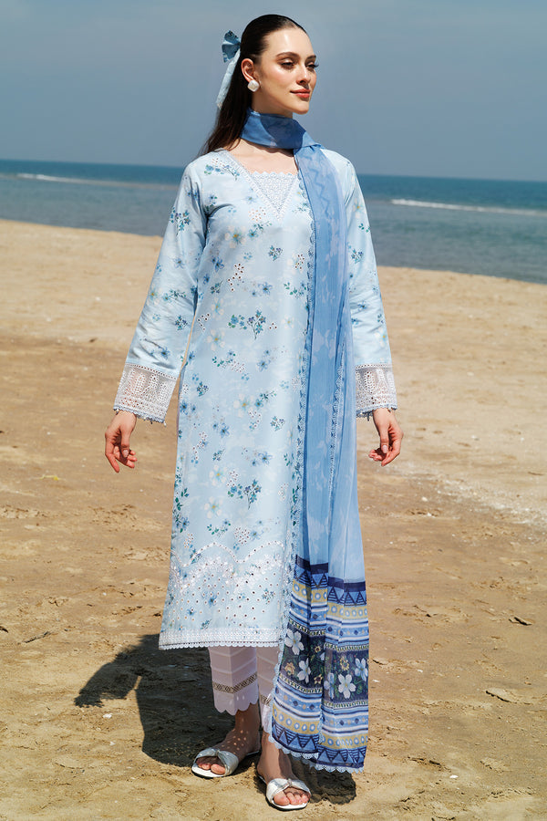 Farasha | Printed Essentials | Moonlit Blue by Farasha - Designer Dress - Type: Ladies Clothes - Available at Libayah - 100% Original