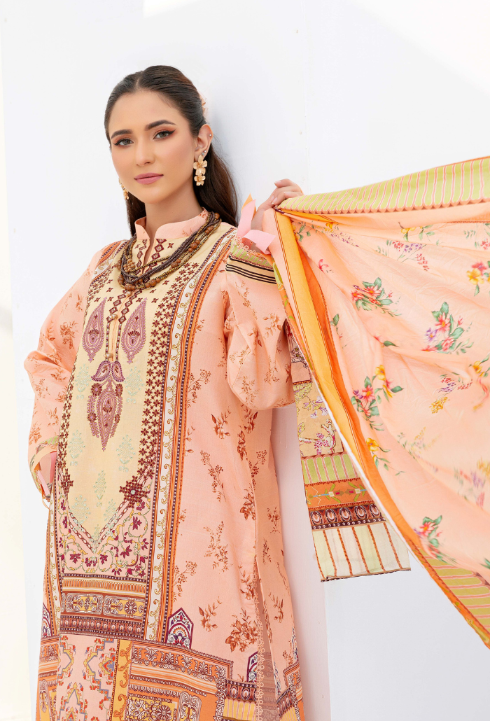 Humdum | Saira Bano Lawn 24 | D10 by HumDum - Designer Dress - Type: Ladies Clothes - Available at Libayah - 100% Original