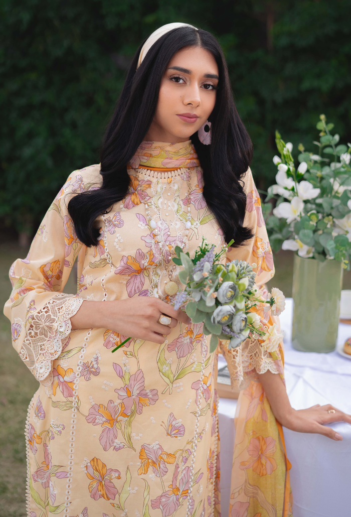 Humdum | Gardenia Lawn 24 | Printkari Lawn PLG 02 by HumDum - Designer Dress - Type: Ladies Clothes - Available at Libayah - 100% Original
