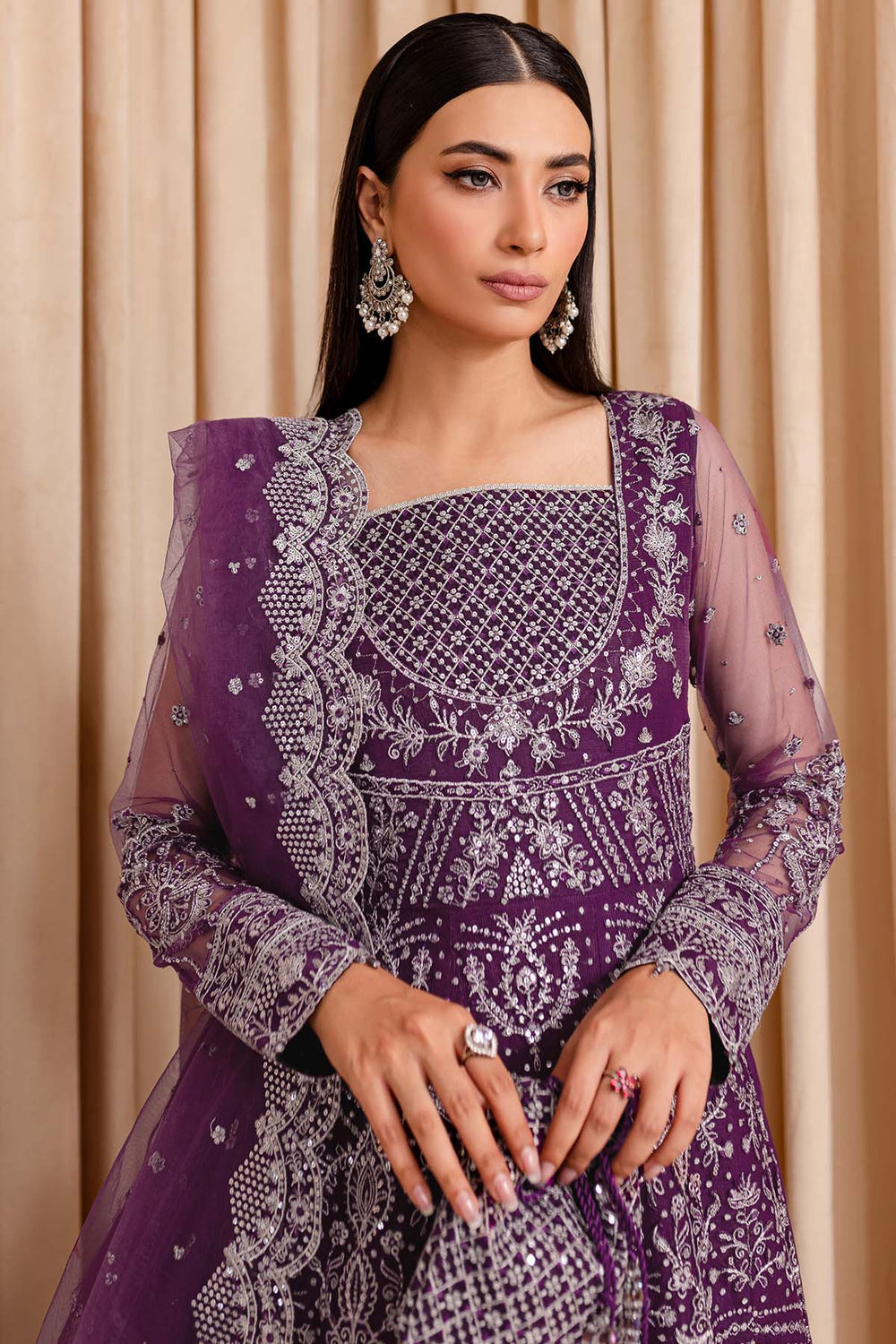 Farasha | Lumiere Formals | Plum Passion by Farasha - Designer Dress - Type: Ladies Clothes - Available at Libayah - 100% Original