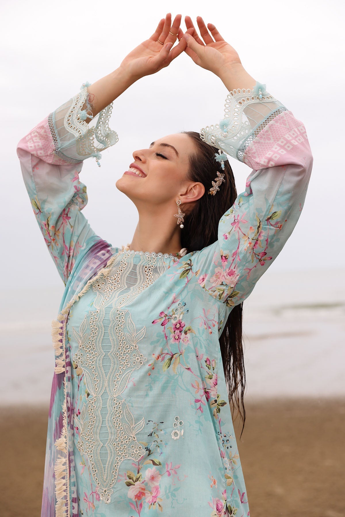 Nureh | Gardenia Embroidered Lawn 25 | NSG-173 by Nureh - Designer Dress - Type: Ladies Clothes - Available at Libayah - 100% Original