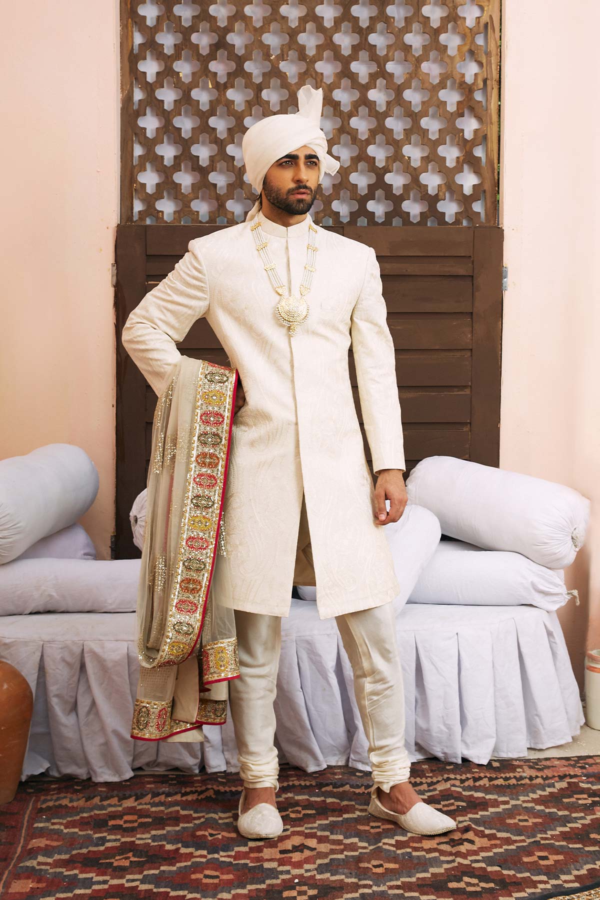 Pakistani Menswear | Mina Kashif | Nader by Libayah - Designer Dress - Type: Menswear - Available at Libayah - 100% Original