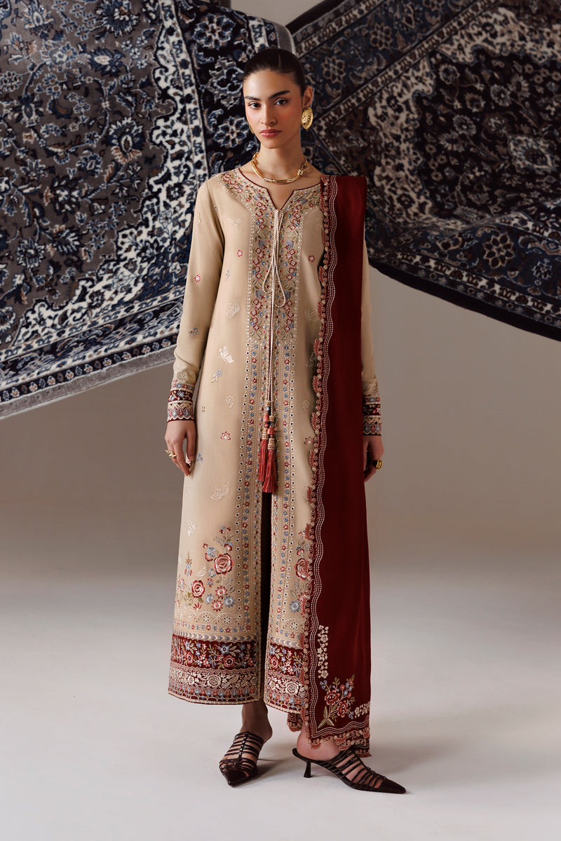 Qalamkar | Q Line Linen 26 | QLW-16 HAMNA by Qalamkar - Designer Dress  - Type : Ladies Clothes - Available at Libayah - 100% Original 