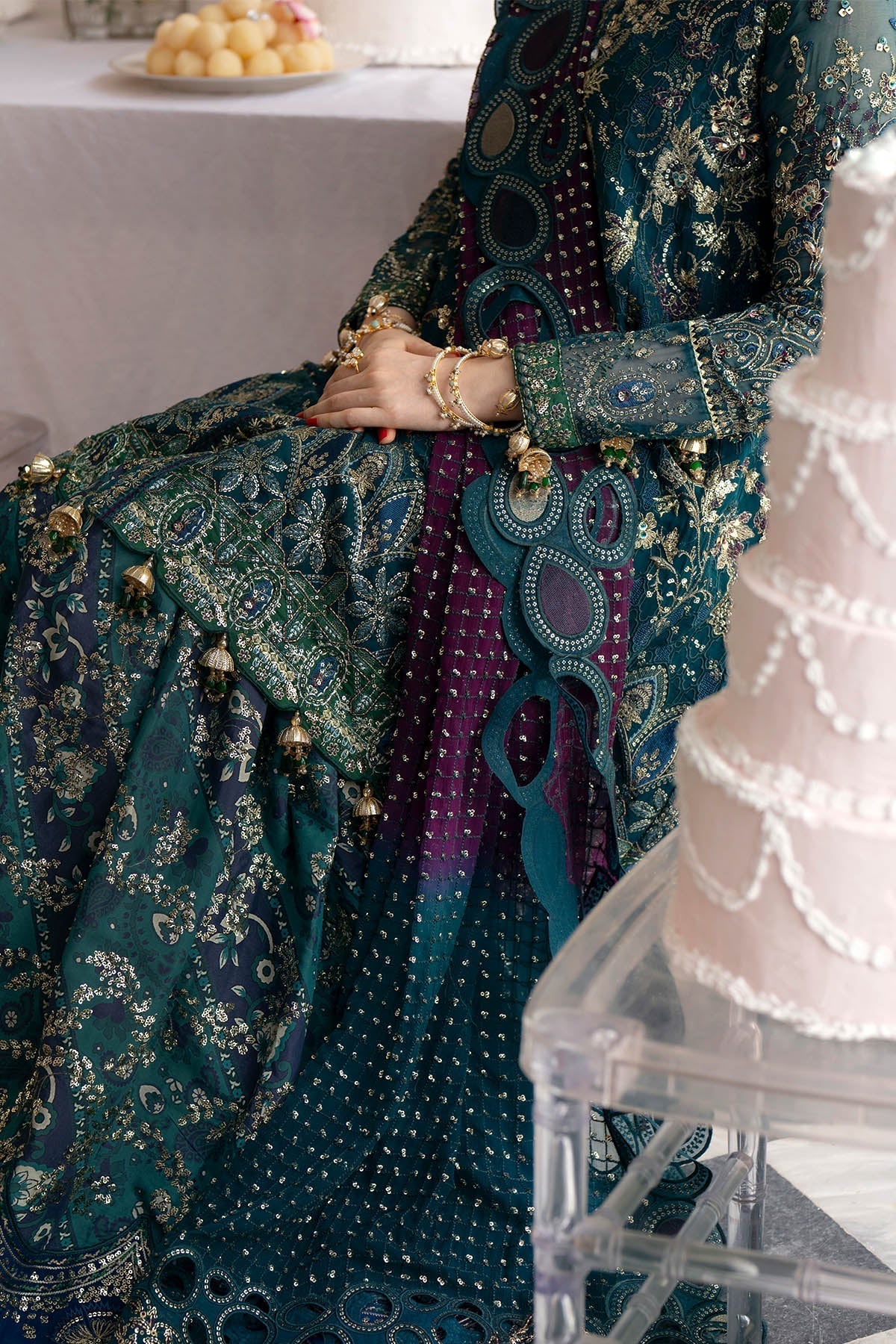 Nureh | Jhoomro Formals |NL-94 Amania by Nureh - Designer Dress  - Type : Ladies Clothes - Available at Libayah - 100% Original 