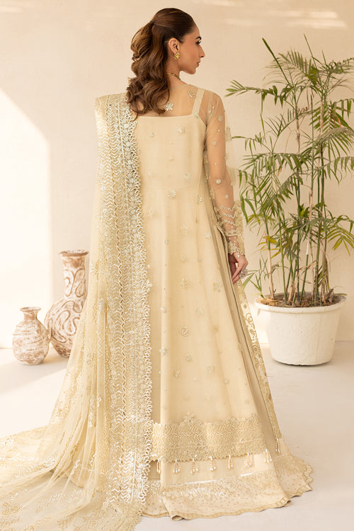 Farasha | Lu Zella Premium Formals 25 | Golden Aura by Farasha - Designer Dress  - Type : Ladies Clothes - Available at Libayah - 100% Original 