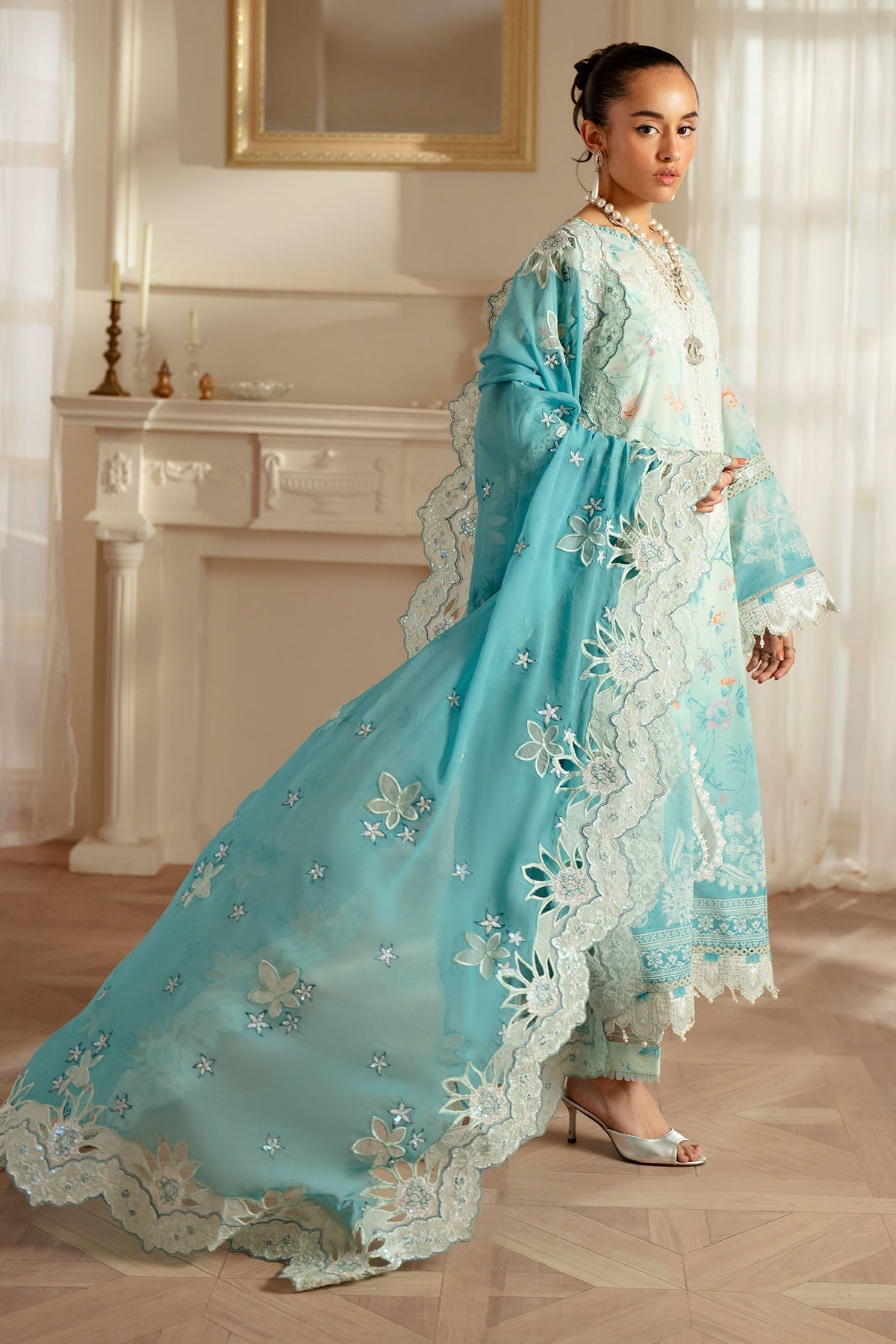 Nureh | Feya Eid Lawn | FE-06 by Nureh - Designer Dress - Type: Ladies Clothes - Available at Libayah - 100% Original