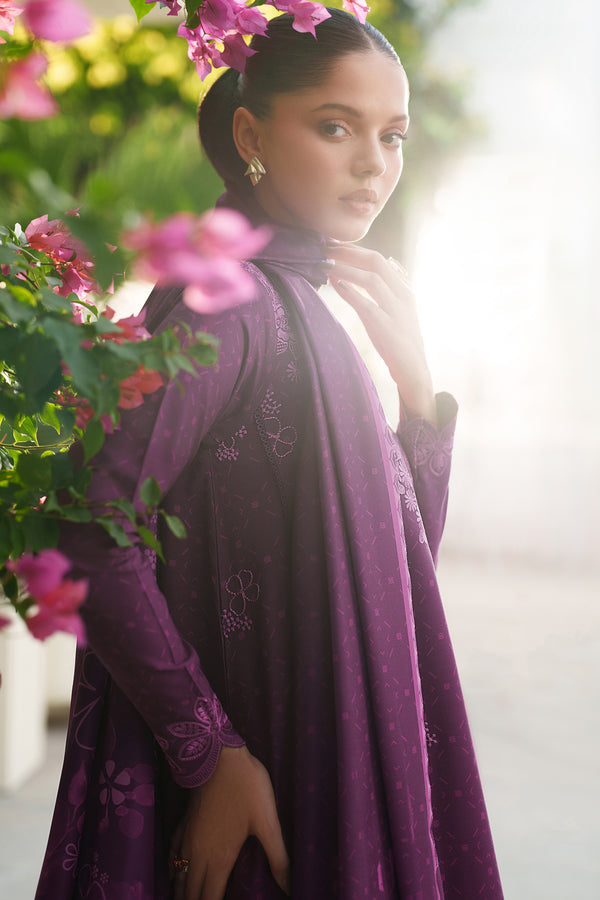 Farasha | Meline Premium Viscose 25 | Wild Plum by Farasha - Designer Dress  - Type : Ladies Clothes - Available at Libayah - 100% Original 