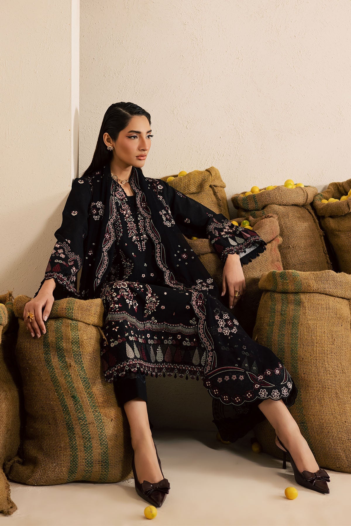 Nureh | Karandi Collection | NE-221 by Nureh - Designer Dress  - Type : Ladies Clothes - Available at Libayah - 100% Original 