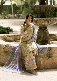Elaf Premium | Signature Embroidered Lawn with Chiffon Collection 26 | ESG-8A OLIVIA by Elaf Premium - Designer Dress  - Type : Ladies Clothes - Available at Libayah - 100% Original 