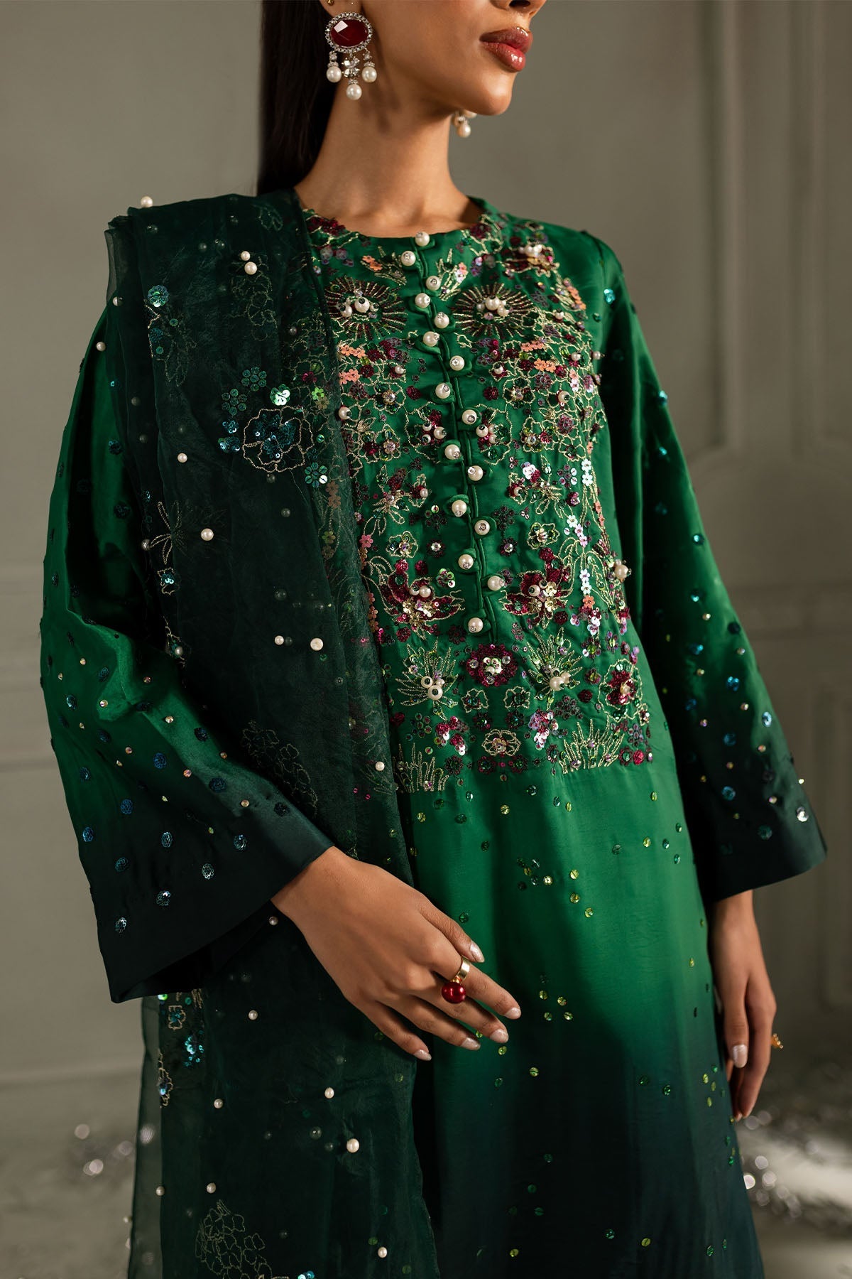 Nureh | Fancy Formals | Ruby Rush TW-09 by Nureh - Designer Dress  - Type : Ladies Clothes - Available at Libayah - 100% Original 