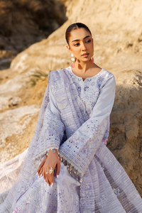 Emaan adeel | Sunlit Groove Luxury Lawn 26 | SUNLIT SWAY by Emaan Adeel - Designer Dress  - Type : Ladies Clothes - Available at Libayah - 100% Original 