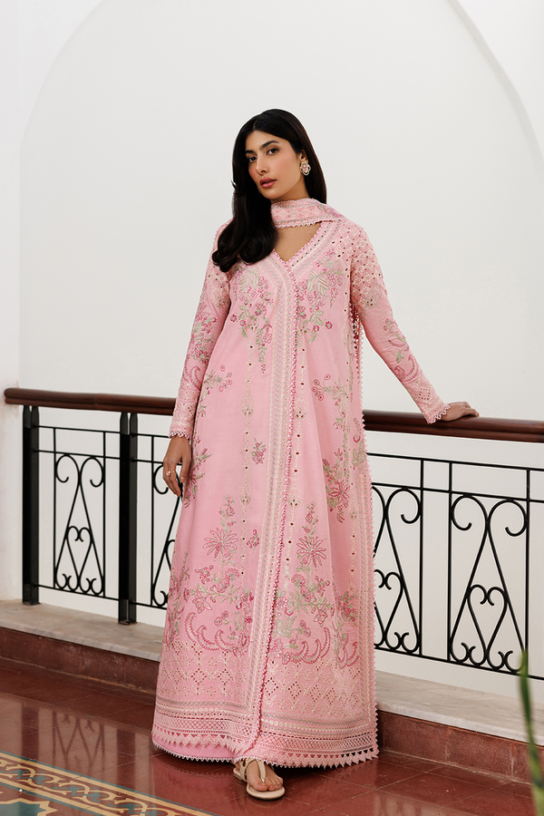 Emaan Adeel | Mirabelle Festive Luxury Lawn | FIONA by Emaan Adeel - Designer Dress  - Type : Ladies Clothes - Available at Libayah - 100% Original 