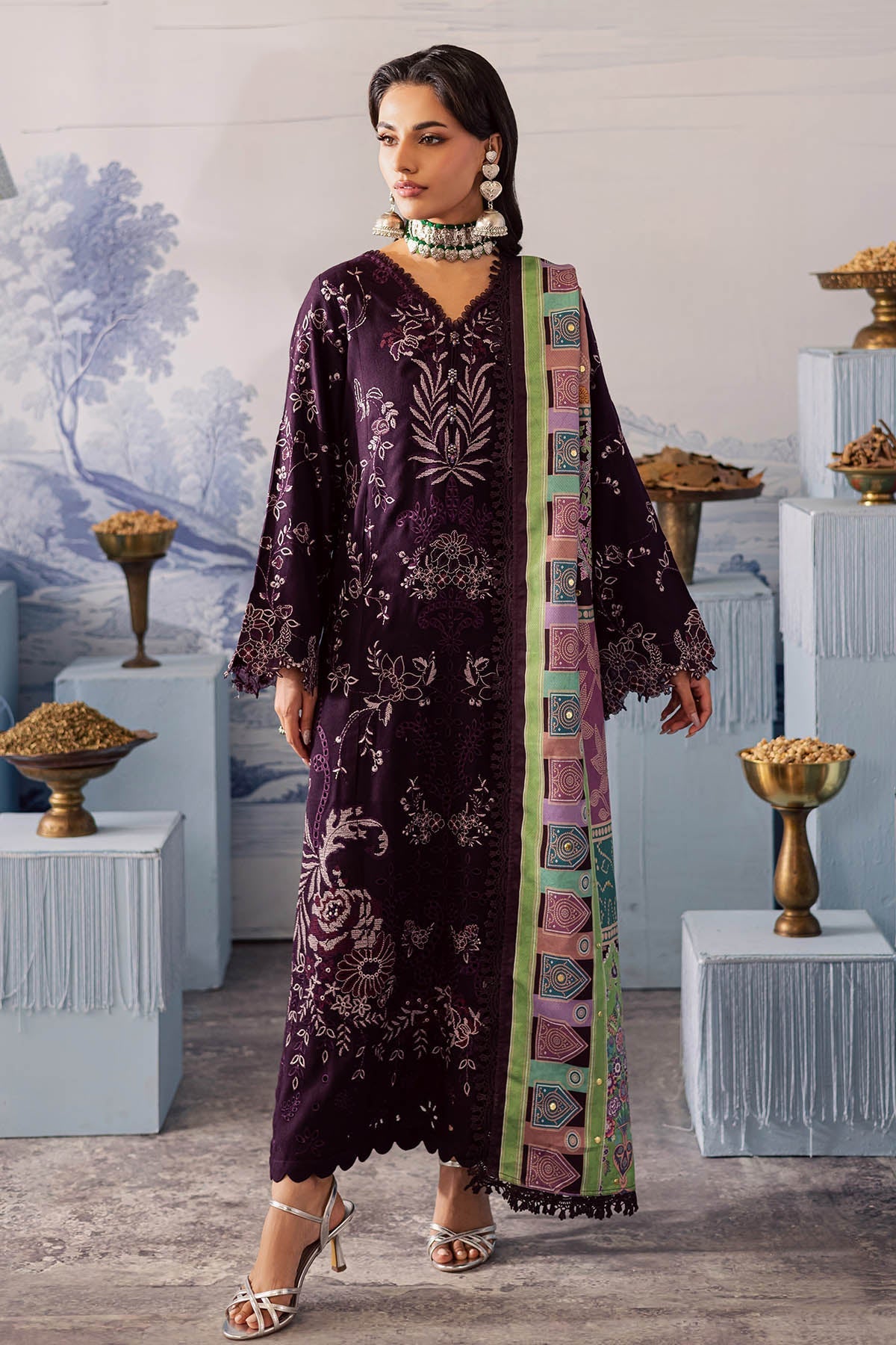 Nureh | Bazaar Luxe 25 | NE-208 by Nureh - Designer Dress  - Type : Ladies Clothes - Available at Libayah - 100% Original 