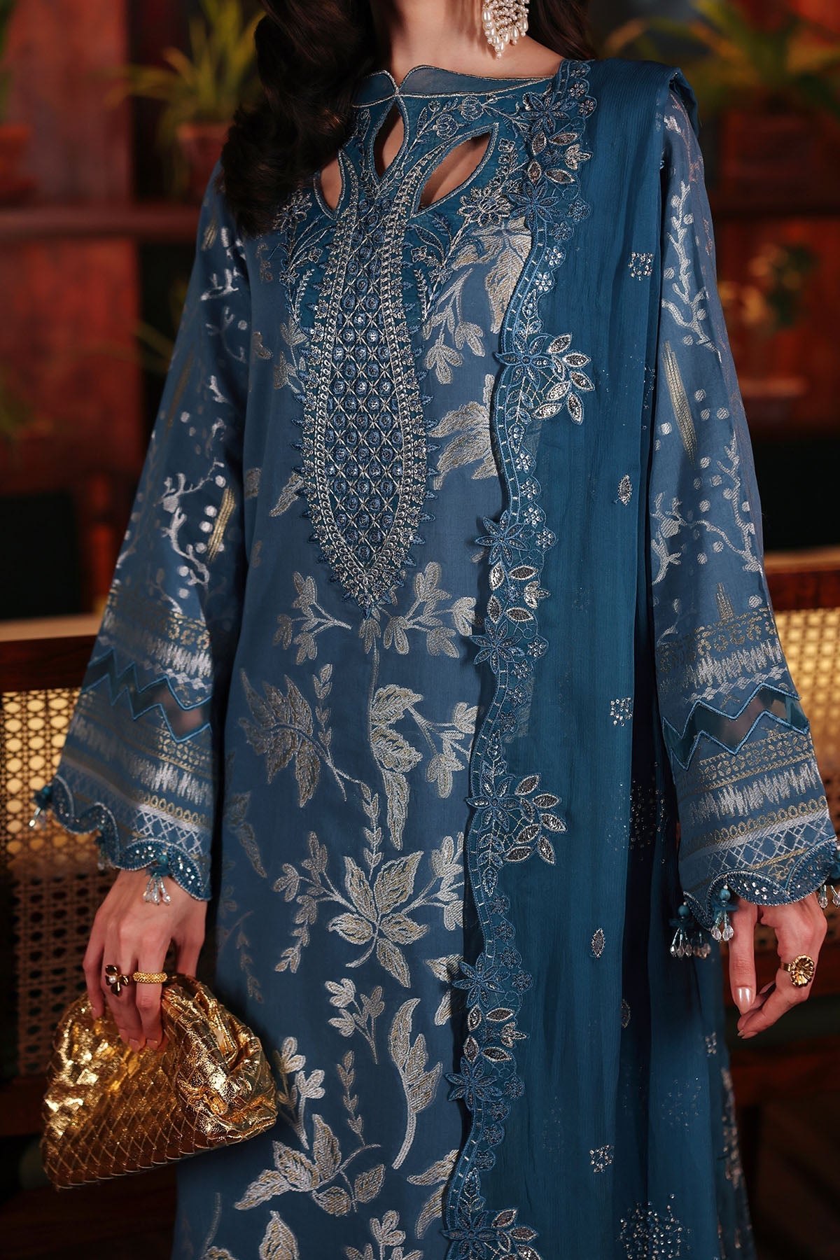Nureh | Exclusive Jacquard | NE-223 - Designer Dress - Type : Ladies Clothes - Available at Libayah - 100% Original