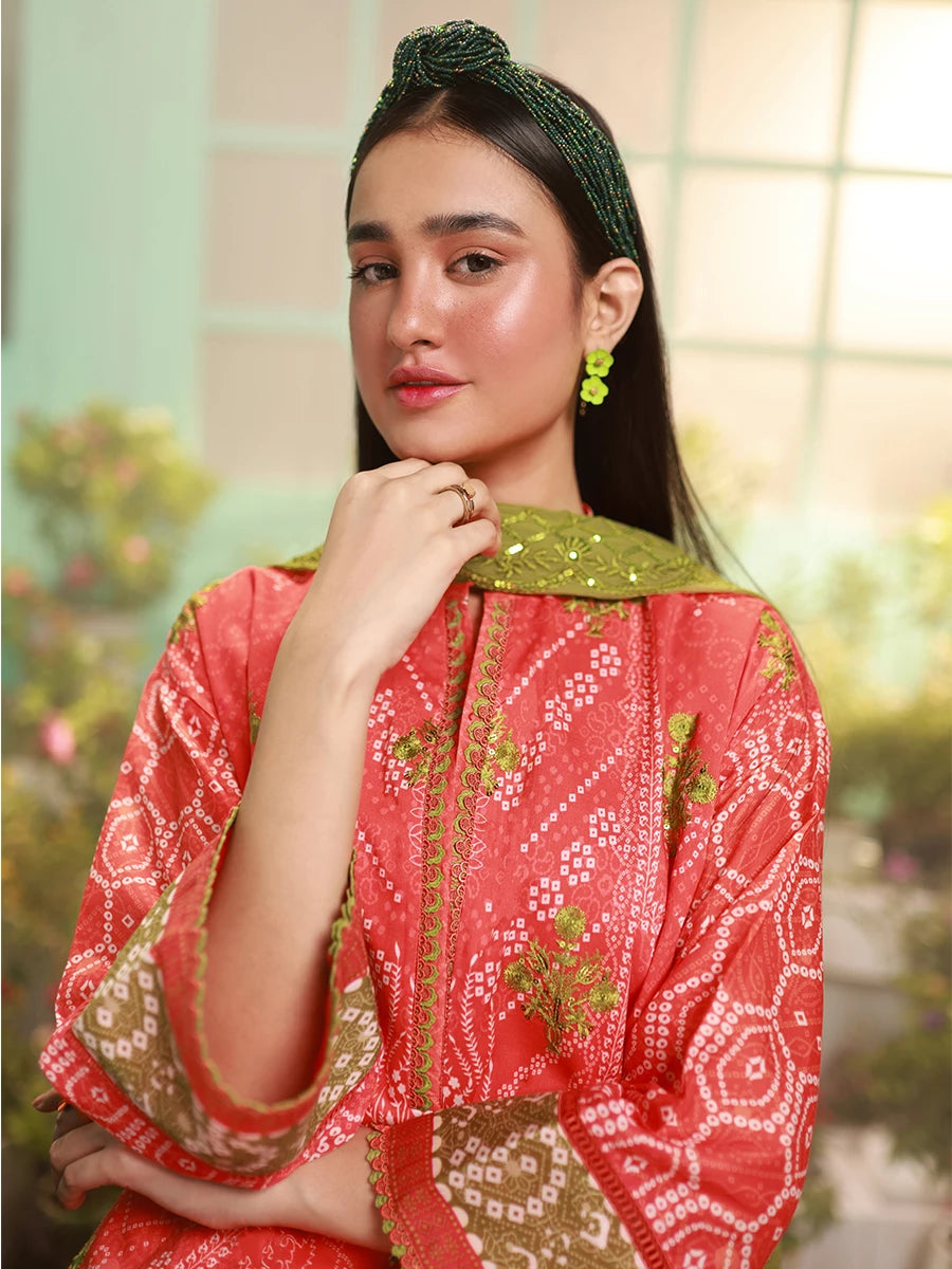 Salitex | Izel Lawn 24 | ORCHID - LUXURY LAWN EMBROIDERED SUIT by Salitex - Designer Dress - Type: Casuals - Available at Libayah - 100% Original