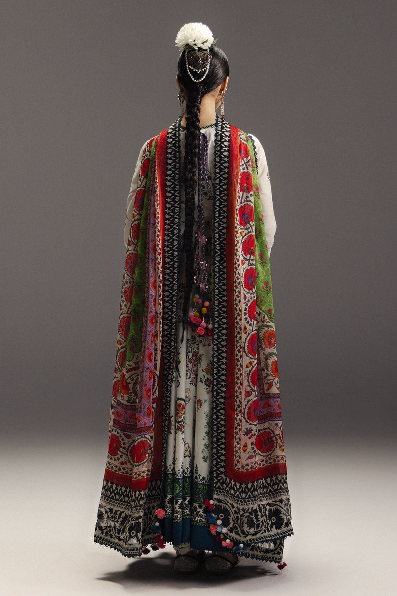 Zara Shahjahan | Anarkali 26 | Mehruba-D10 - Designer Dress - Type : Ladies Clothes - Available at Libayah - 100% Original