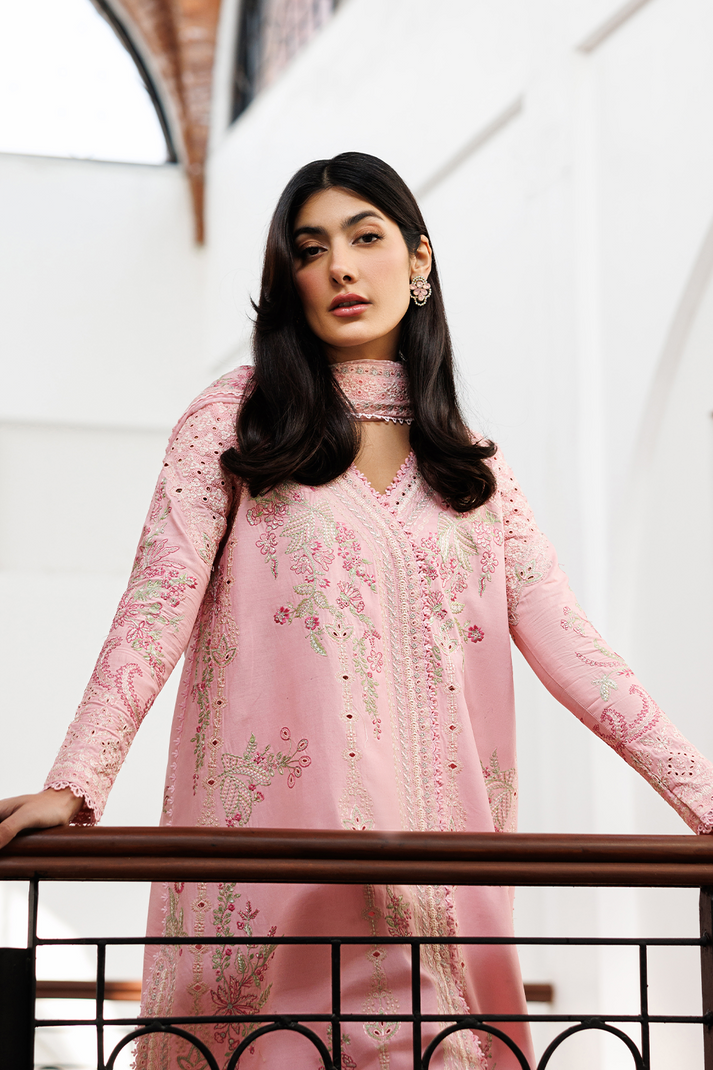 Emaan Adeel | Mirabelle Festive Luxury Lawn | FIONA by Emaan Adeel - Designer Dress  - Type : Ladies Clothes - Available at Libayah - 100% Original 