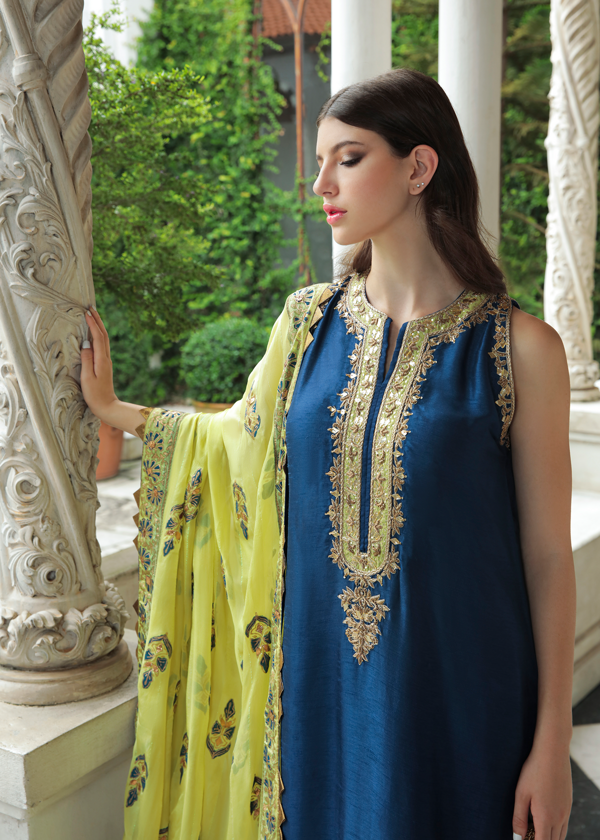 Purple Haze Pret Studio | Apsara Formals | Midnight blue outfit by Purple Haze - Designer Dress - Type: Ladies Clothes - Available at Libayah - 100% Original