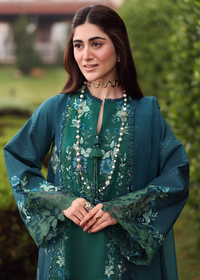 Sardinia | Embroidered Lawn Edit 26 | Hillside Teal by Sardinia - Designer Dress  - Type : Ladies Clothes - Available at Libayah - 100% Original 