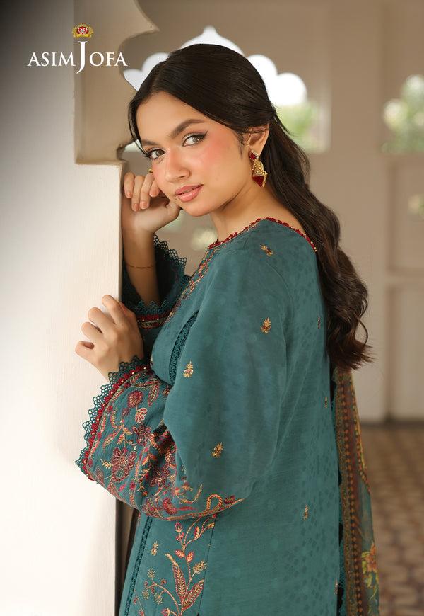 Asim Jofa | Summer Rhapsody | AJUBU-03 Embroidered Jacquard by Asim Jofa - Designer Dress  - Type : Ladies Clothes - Available at Libayah - 100% Original 