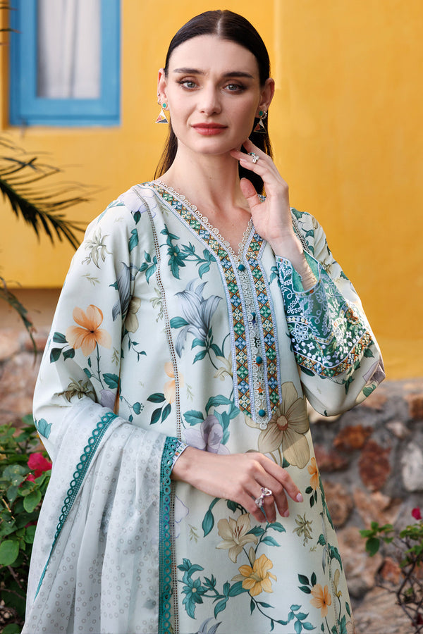 Farasha | Printed Essentials | Aqua Sparkle by Farasha - Designer Dress - Type: Ladies Clothes - Available at Libayah - 100% Original