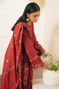 Cross Stitch | Embroidered Lawn Mahiri 24 | SYLVAN RED by Cross Stitch - Designer Dress - Type: Luxury - Available at Libayah - 100% Original