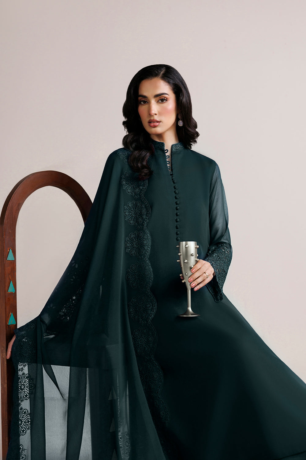 Farasha | Chiffon Essentials 26 | Moonlit Smoke by Farasha - Designer Dress  - Type : Ladies Clothes - Available at Libayah - 100% Original 