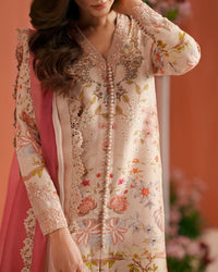 Faiza Saqlain | Roim Silk Edit | Nermin by Faiza Saqlain - Designer Dress  - Type : Luxury Dress - Available at Libayah - 100% Original 