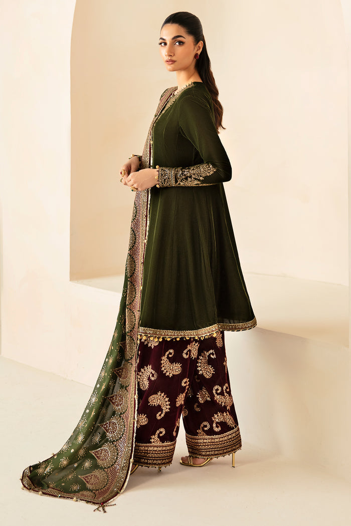 Jazmin | Velvet Edit 24 | VF-2029 by Jazmin - Designer Dress - Type: Ladies Clothes - Available at Libayah - 100% Original
