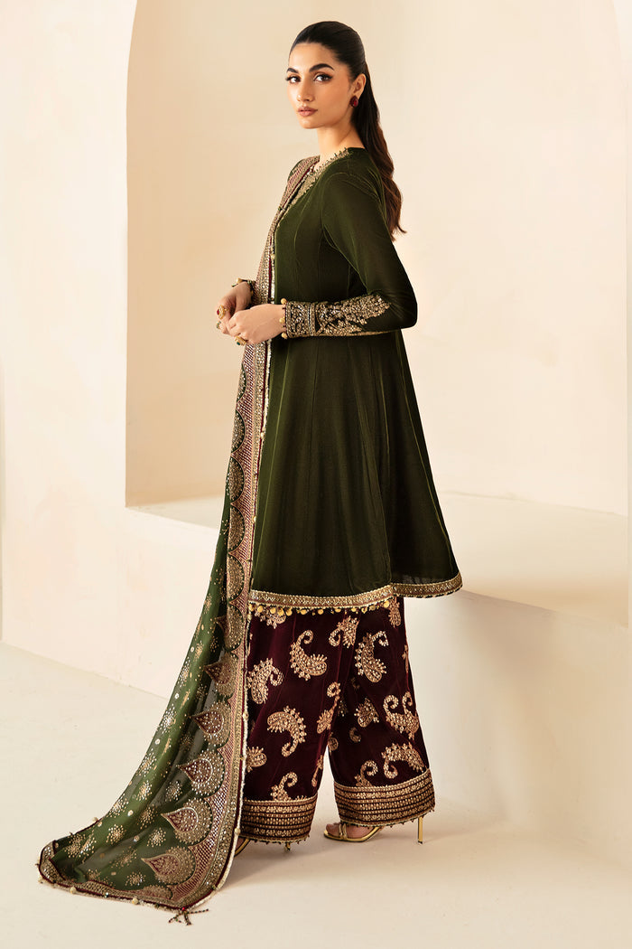Jazmin | Velvet Edit 24 | VF-2029 by Jazmin - Designer Dress - Type: Ladies Clothes - Available at Libayah - 100% Original