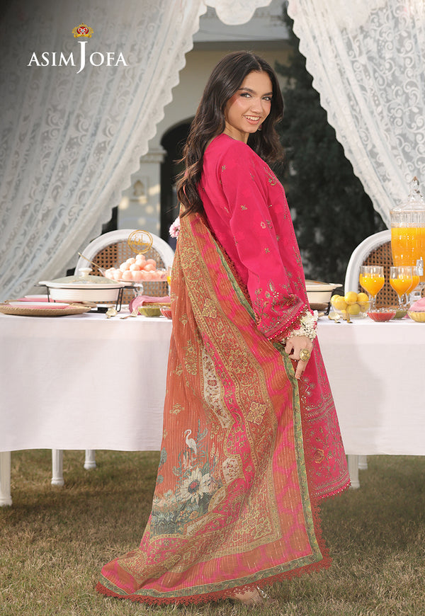 Asim Jofa | Summer Rhapsody | AJUBU-06 Embroidered Jacquard by Asim Jofa - Designer Dress  - Type : Ladies Clothes - Available at Libayah - 100% Original 