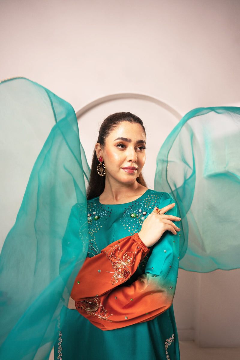 Fozia Khalid | Dilkash Festive Wear 25 | Nawal by Fozia Khalid - Designer Dress - Type : Ladies Clothes - Available at Libayah - 100% Original 