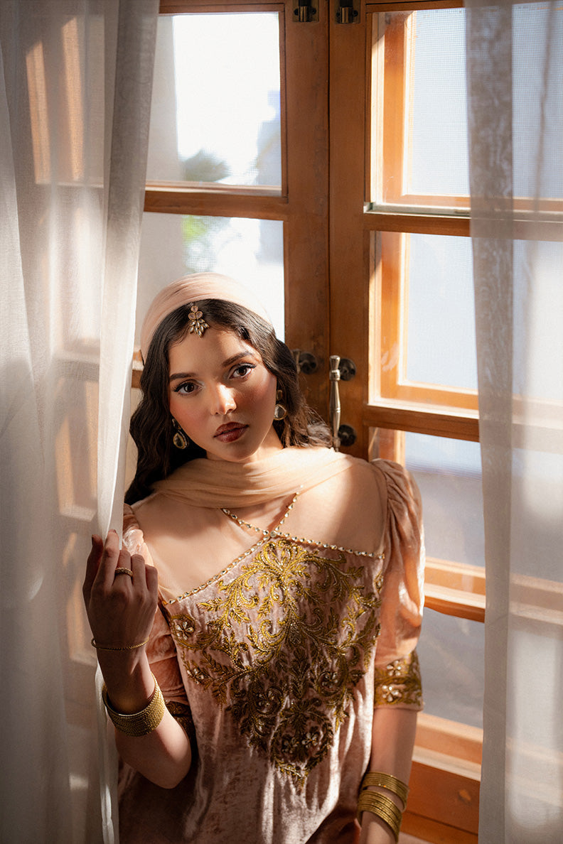 Caia | Luxury Velvet Edit 25 | Roselle (Pink) by Caia - Designer Dress - Type: Ladies Clothes - Available at Libayah - 100% Original