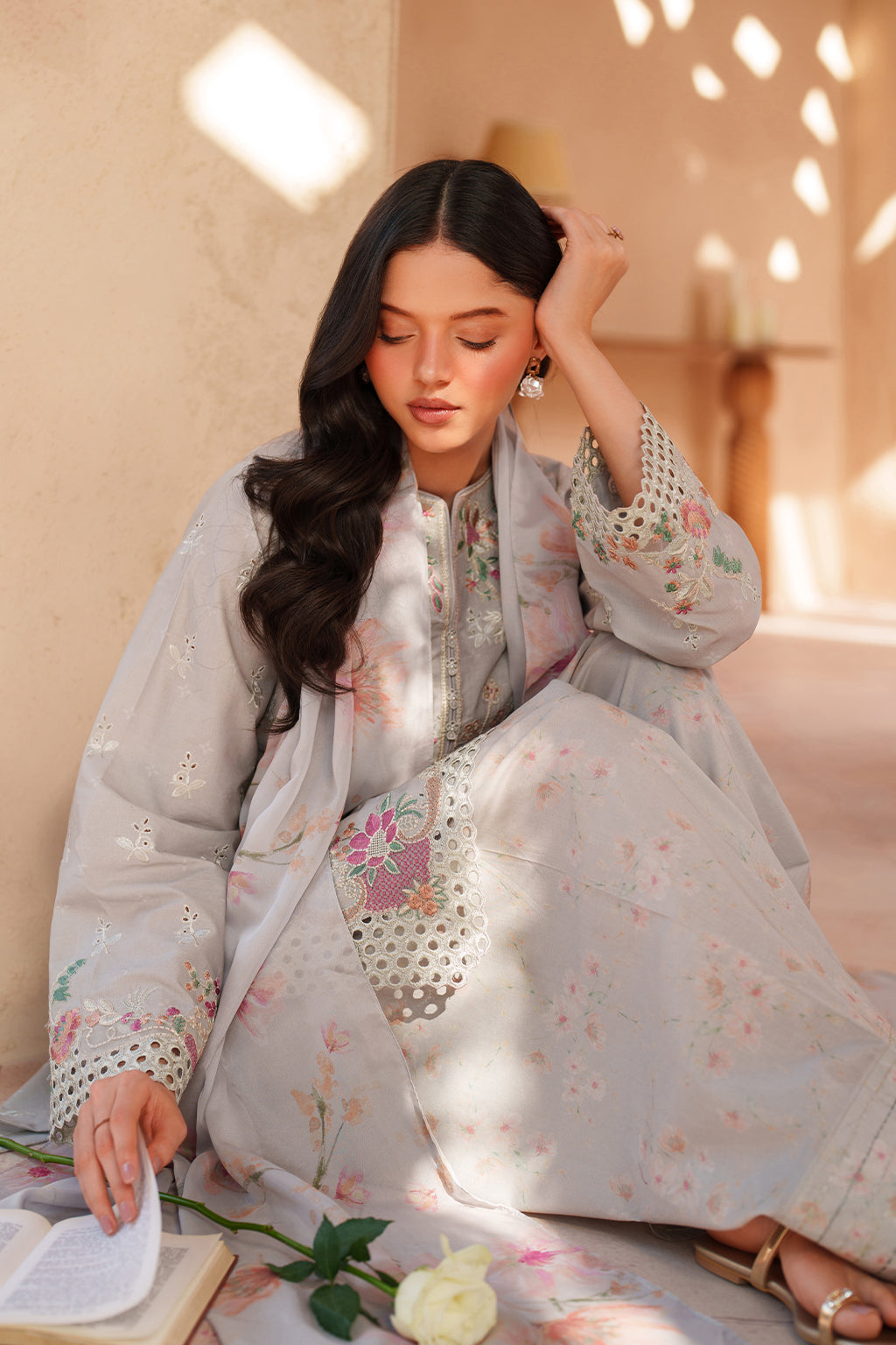 Iznik | Eid lawn | EL-12 Embroidered Lawn by Iznik - Designer Dress  - Type : Ladies Clothes - Available at Libayah - 100% Original 