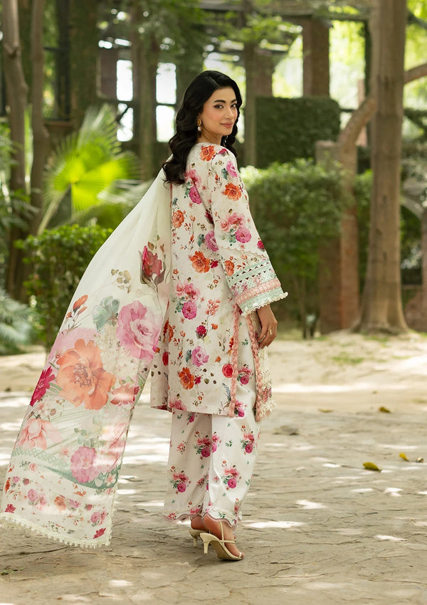Elaf Premium | Signature Embroidered Lawn with Chiffon Collection 26 | ESG-4A CLAIRE by Elaf Premium - Designer Dress  - Type : Ladies Clothes - Available at Libayah - 100% Original 