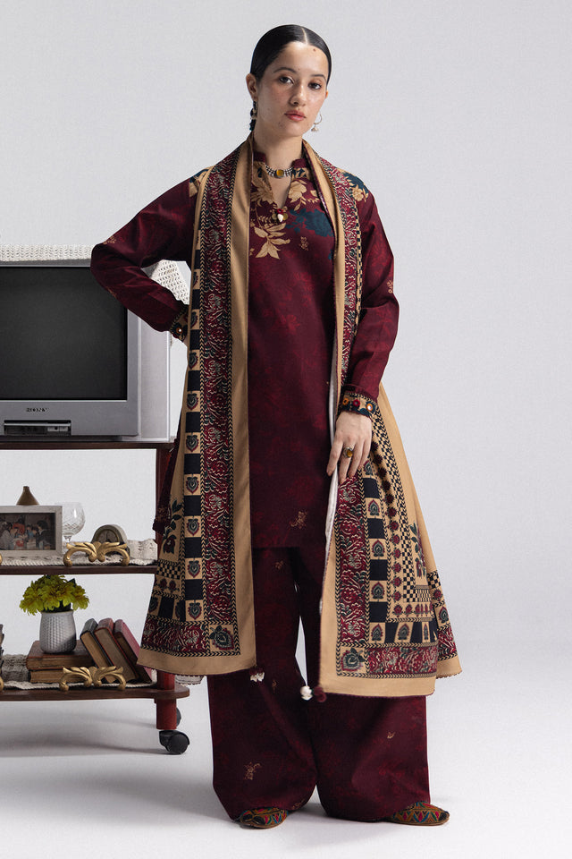 Zara ShahJahan | Coco Prints Winter 26 | Iris-8A by Zara ShahJahan - Designer Dress  - Type : Ladies Clothes - Available at Libayah - 100% Original 