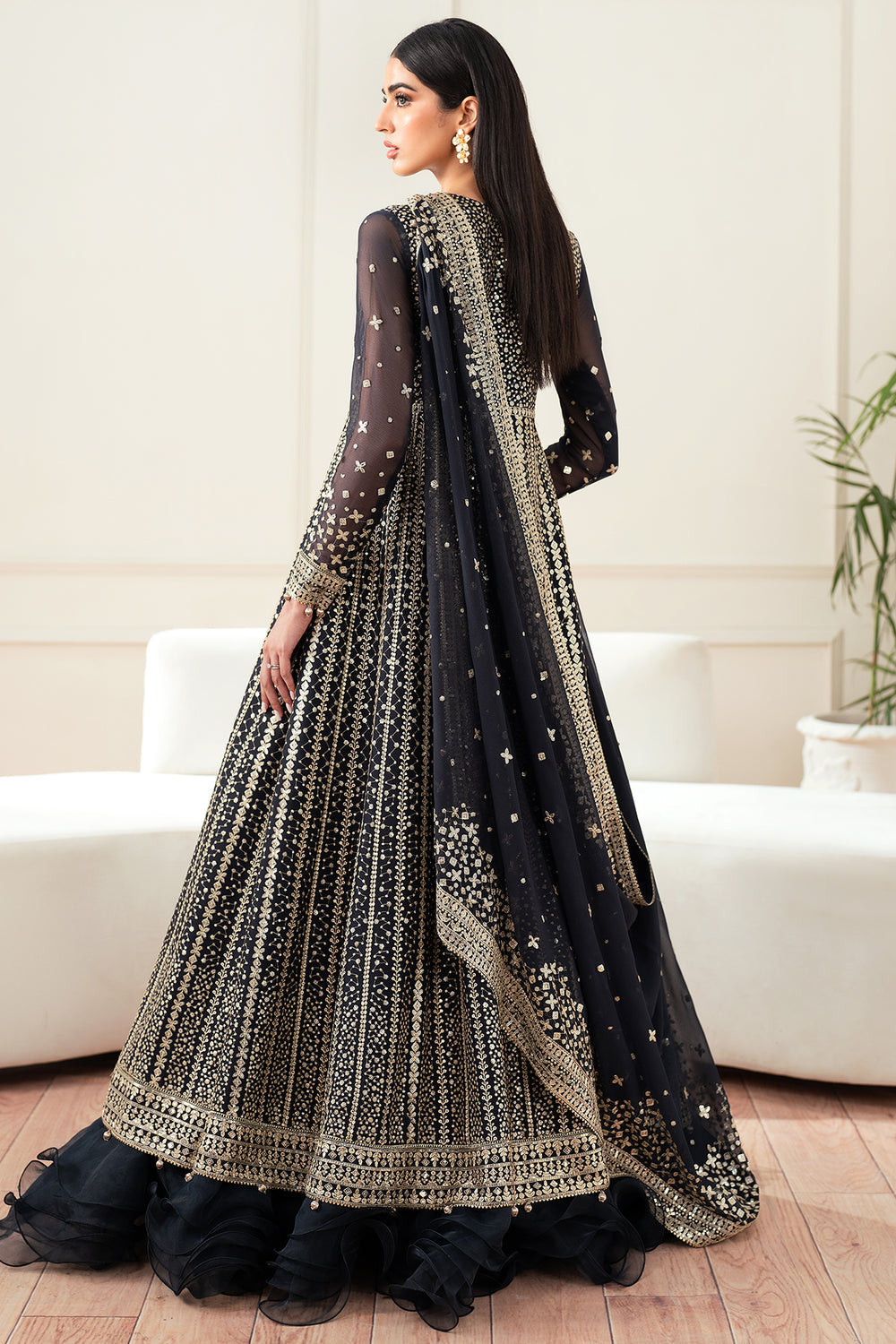 Farasha | Essence Formals 25 | Midnight Navy by Farasha - Designer Dress  - Type : Ladies Clothes - Available at Libayah - 100% Original 