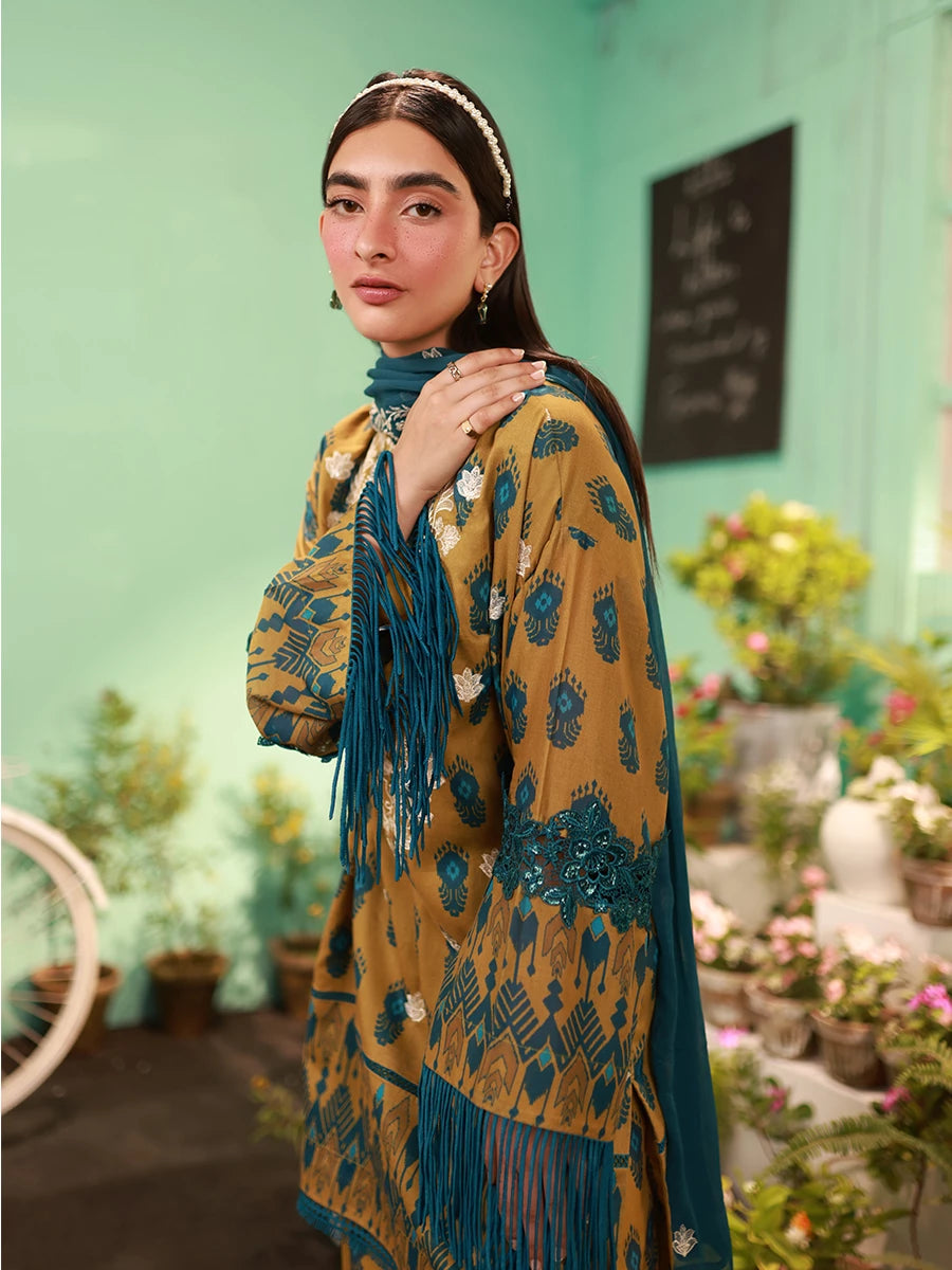Salitex | Izel Lawn 24 | RADIANCE - LUXURY LAWN EMBROIDERED SUIT by Salitex - Designer Dress - Type: Casuals - Available at Libayah - 100% Original