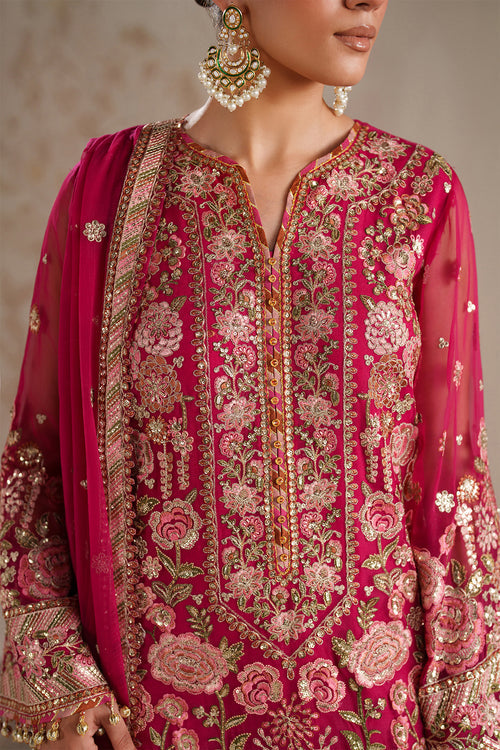 Baroque | Formals Collection | EMBROIDERED CHIFFON UF-4363 by Baroque - Designer Dress  - Type : Ladies Clothes - Available at Libayah - 100% Original 