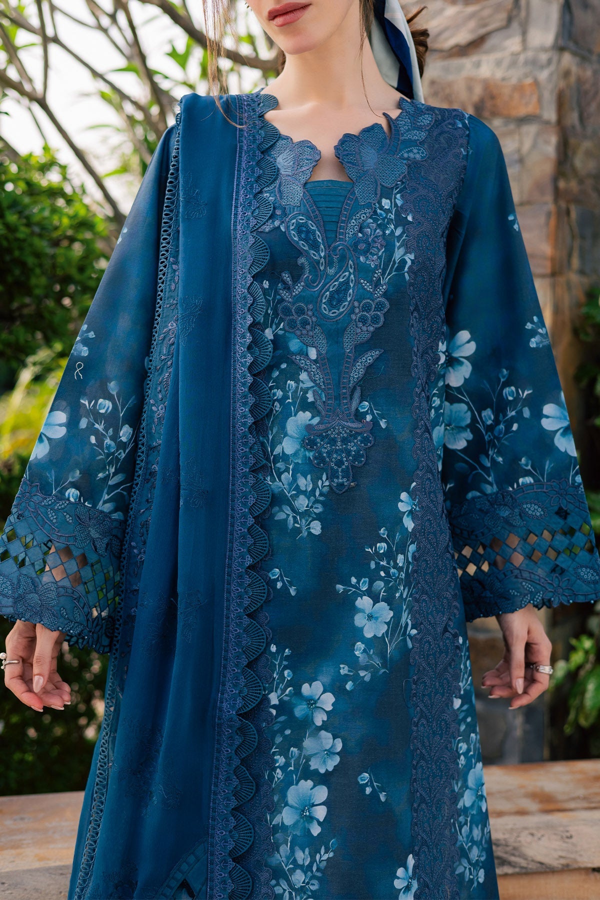 Nureh | Raha Lawn | NE-260 by Nureh - Designer Dress  - Type : Ladies Clothes - Available at Libayah - 100% Original 