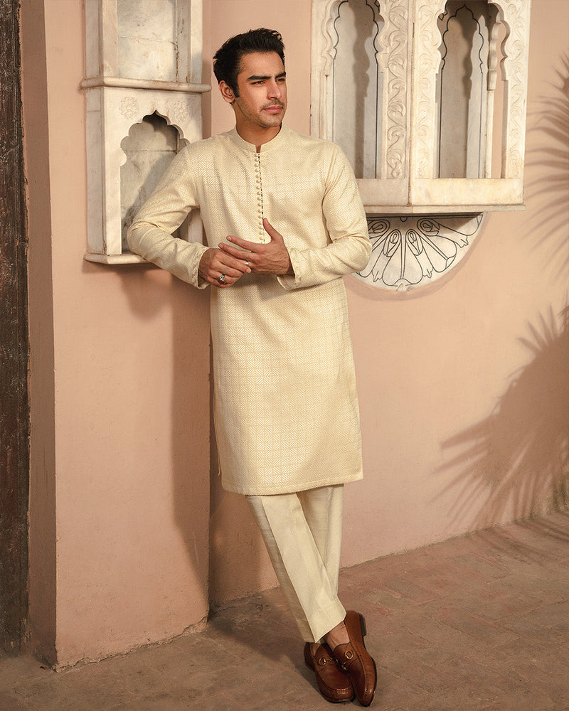 Pakisatni Menswear | Faiza Saqlain | Adael by Faiza Saqlain - Designer Dress - Type: MensWear - Available at Libayah - 100% Original
