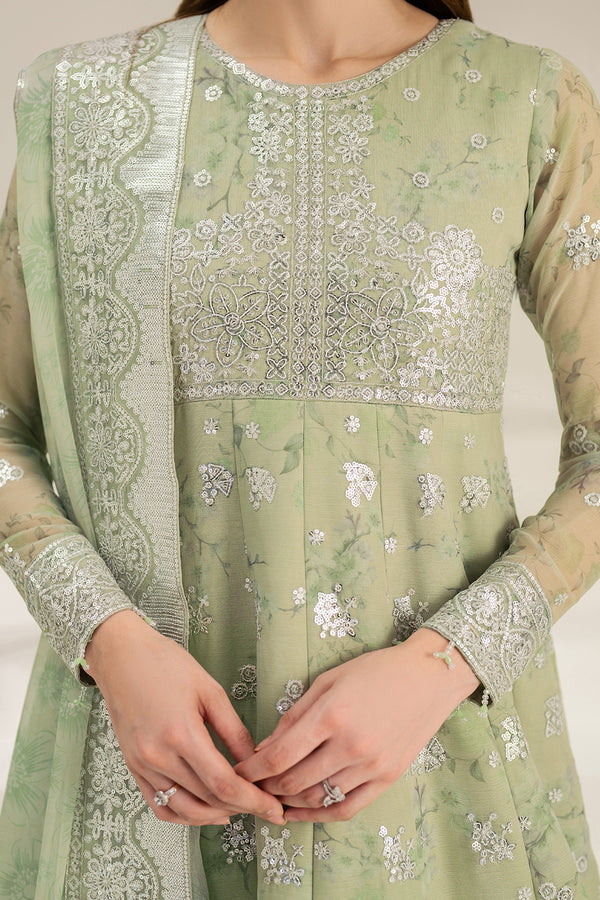 Farasha | Fiorella Formals | Sage Sparkle by Farasha - Designer Dress  - Type : Ladies Clothes - Available at Libayah - 100% Original 