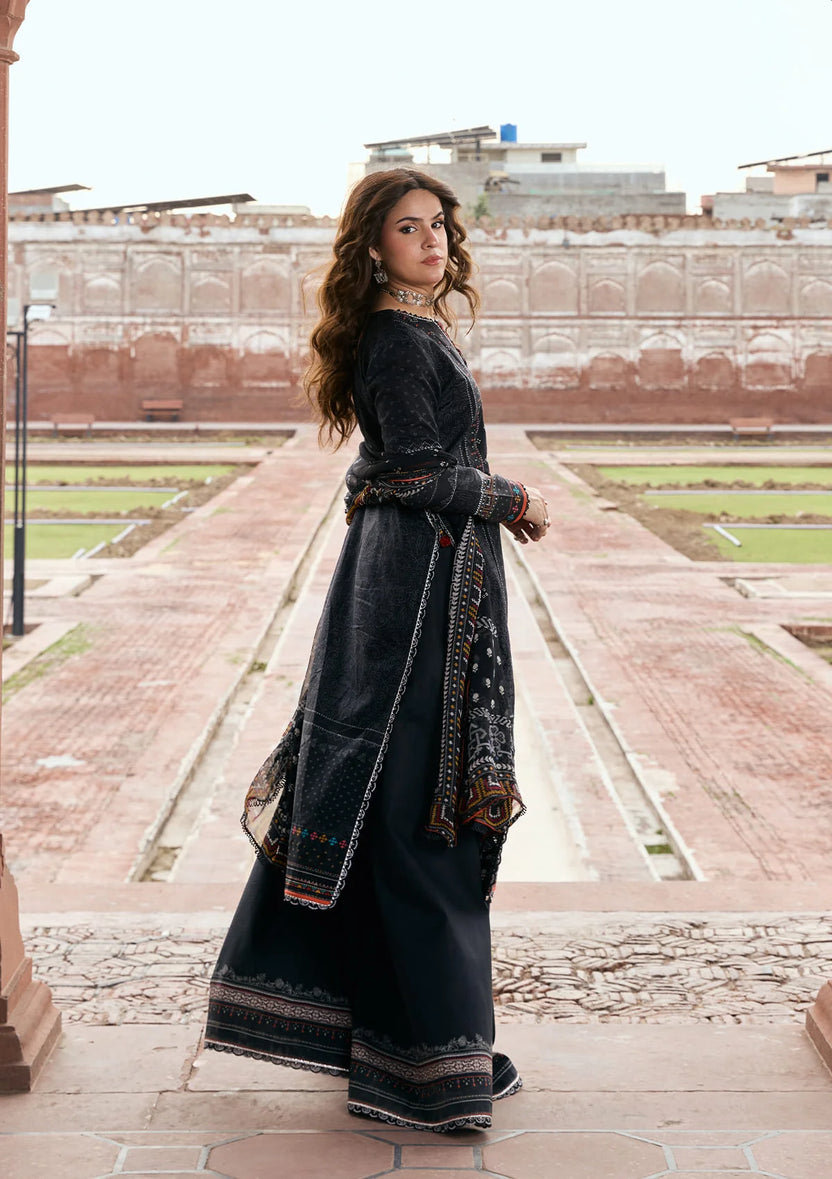 Kahf Premium | Prints Collection 26 | KPS-5A GUL-E-SIYAH - by Libayah - Registered Vendor of : Kahf Premium - 100% Original Designer Dress